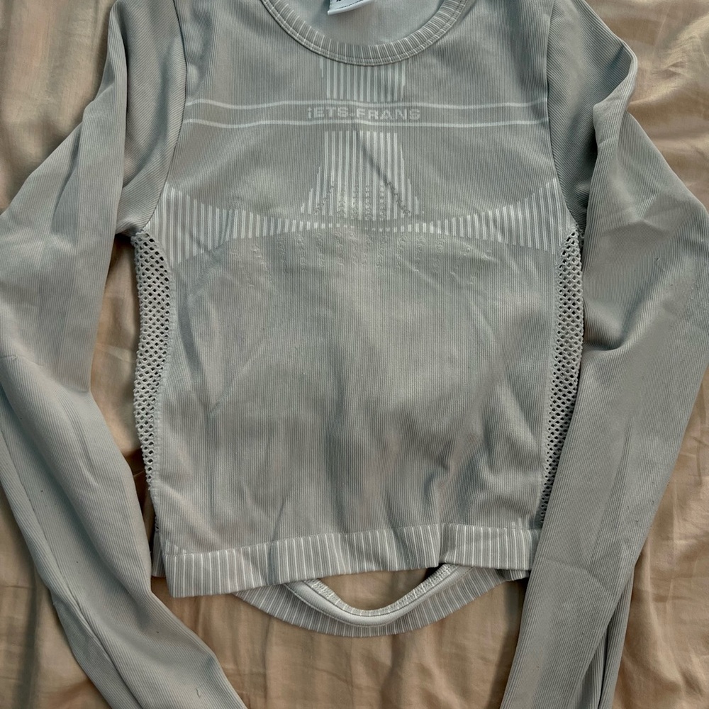 Iets Frans Light Gray/Blueish Long Sleeve Top